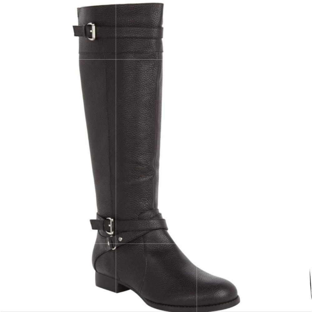Comfortview Black Boots Knee High Leather NWOT